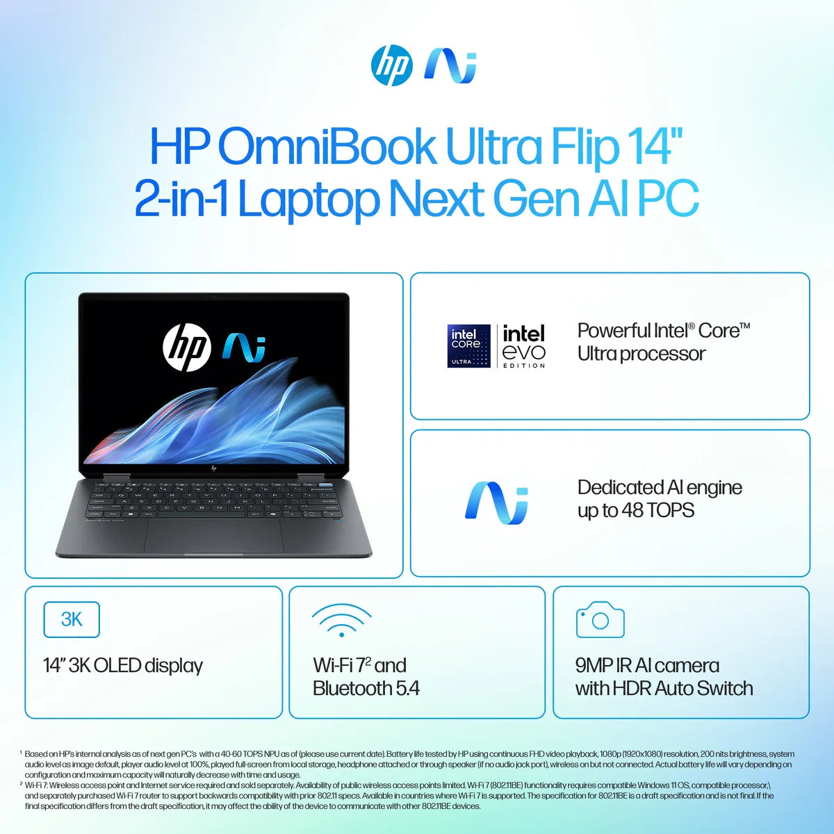 MAYDAN HP Hp Omnibook Ultra Flip Ultra 7 155H - Photo 3