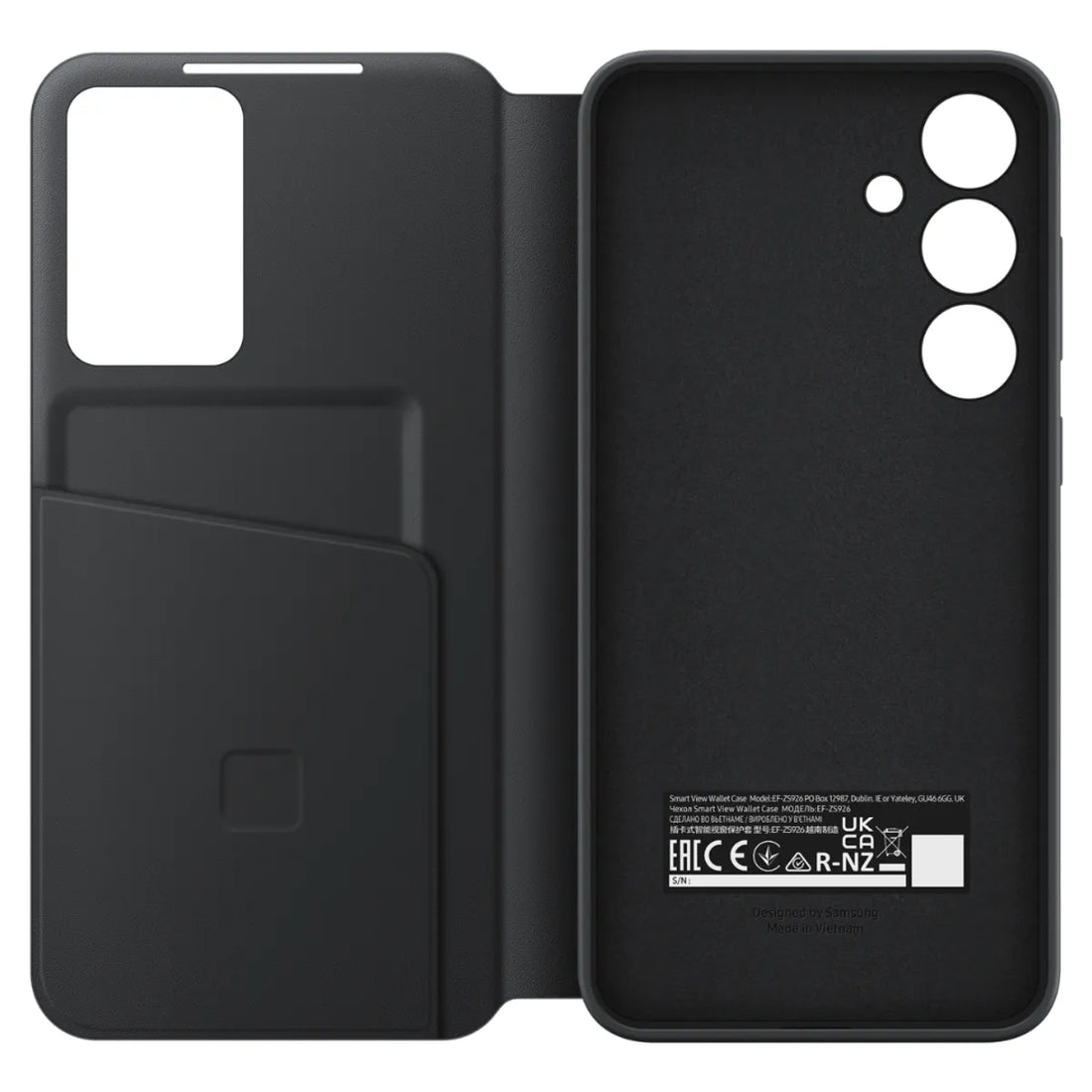 Achat Samsung Etui portefeuille pour Galaxy S24+ Noir Maroc - Vue face