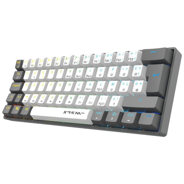 XTRMLAB Vortex Mini White/Dark Grey (Red Switch)