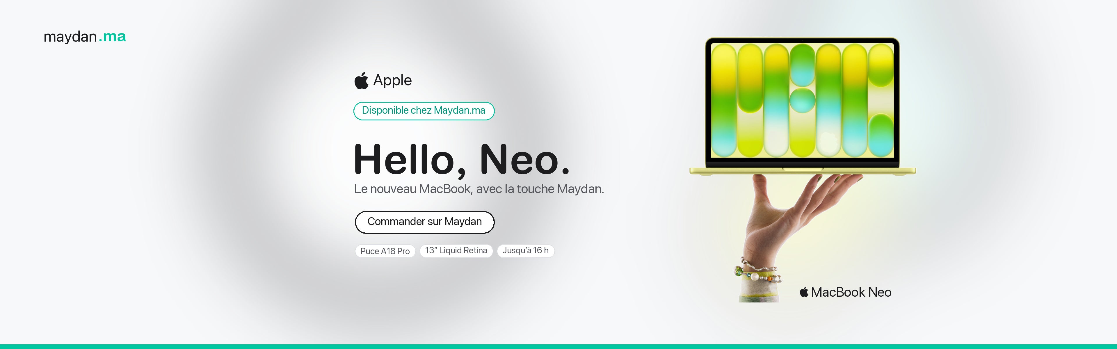 Apple MacBook Neo Maydan slider